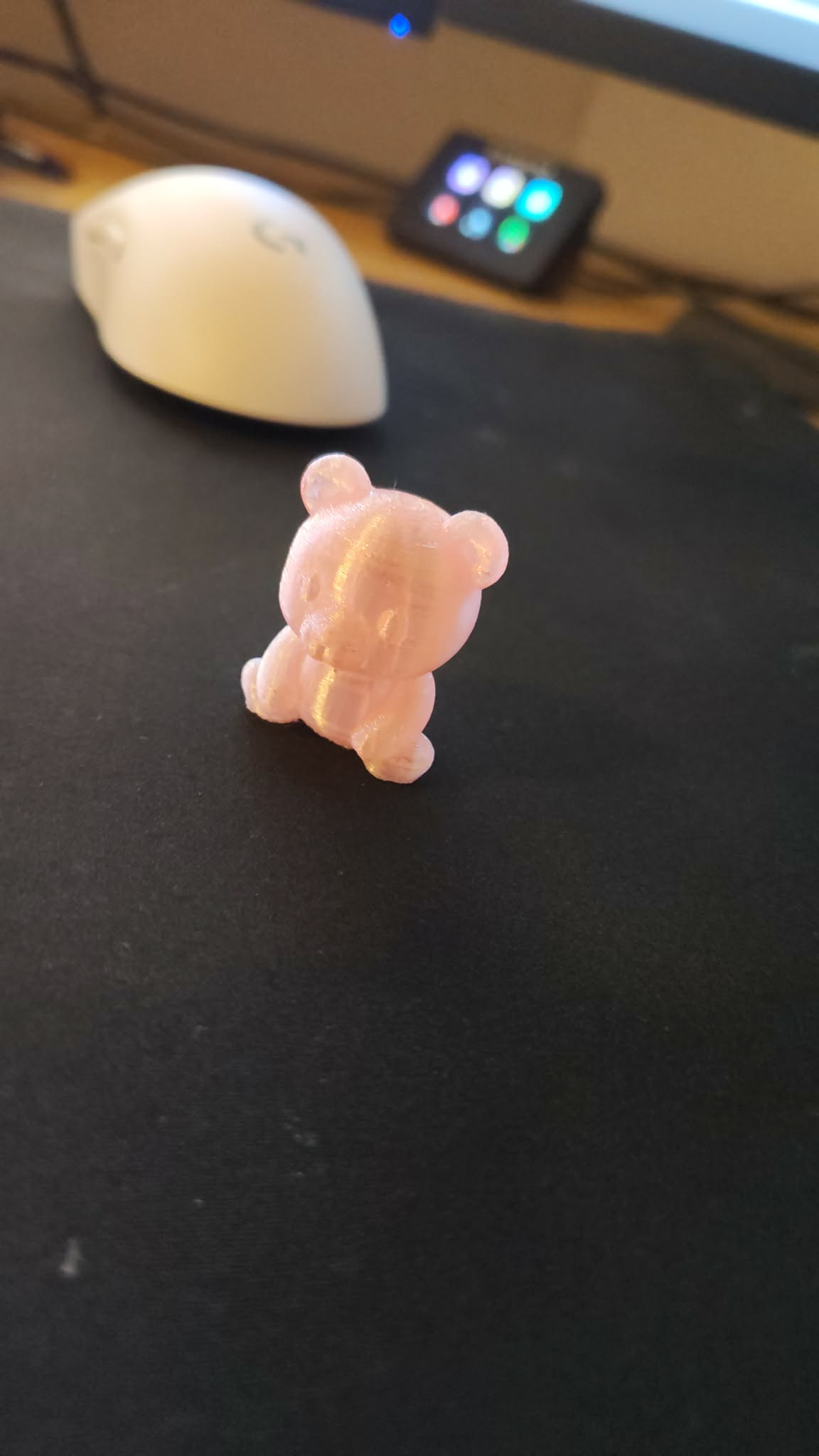 Mini Bamse – Lyserød Perlemor